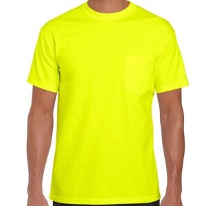 Gildan Workwear Safety Green Pocket 3xl New